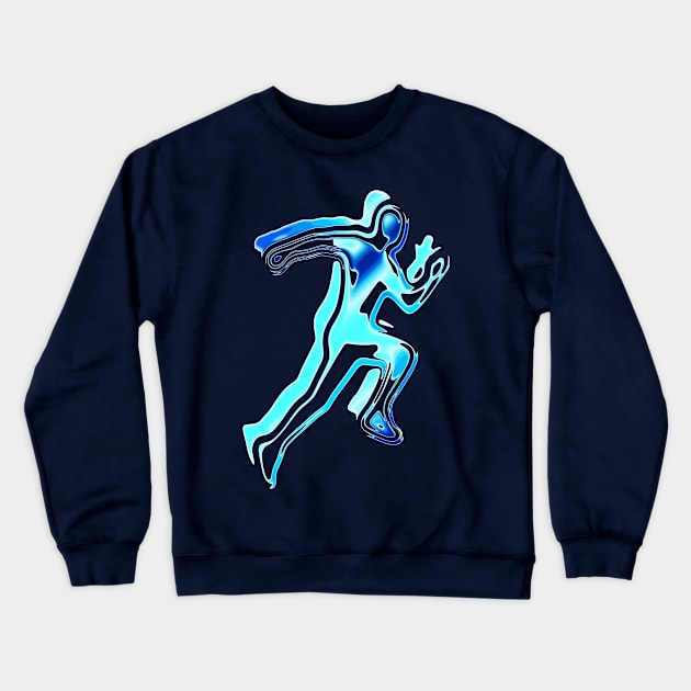 Racing - blue Crewneck Sweatshirt by PharaohCloset